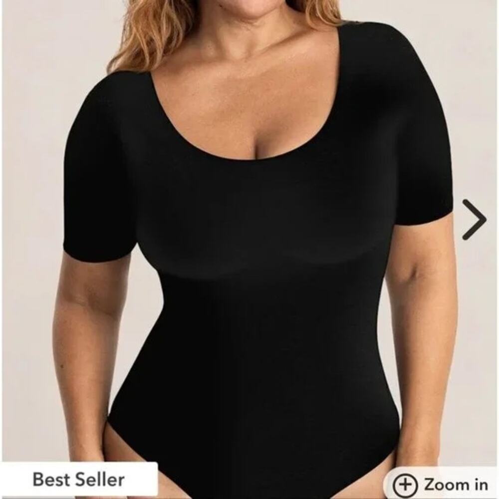 SHAPERMINT Essentials NIP $60 Short Sleeve Bodysuit